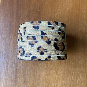 Leopard cuff bracelet